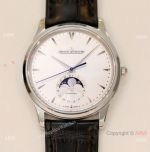 GF Factory Jaeger-LeCoultre Master Ultra Thin Moon Copy Watch White Dial 9015 Movement